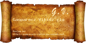 Gasparecz Viktória névjegykártya